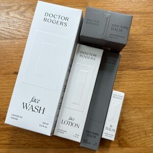 Doctor Rogers set (5) Face Wash, lotion, healing balm(s), lip balm $398! NEW